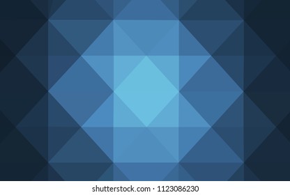 Light BLUE vector polygon abstract layout. Shining colorful illustration with triangles. Triangular pattern for your business design.