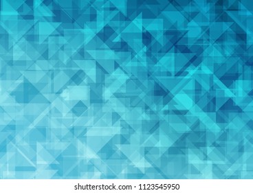 Light BLUE vector polygon abstract polygon abstract. A vague abstract illustration with gradient. The elegant pattern can be used as part of a brand book.