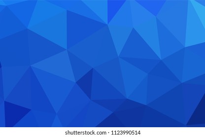 Light BLUE vector polygon abstract background. Colorful illustration in abstract style with triangles. New template for your brand book.