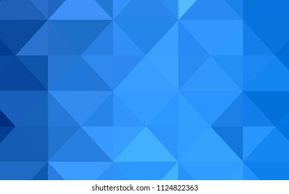 Light BLUE vector polygon abstract layout. Modern abstract illustration with triangles. Brand new style for your business design.