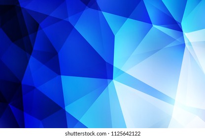 Light BLUE vector polygon abstract background. Colorful illustration in polygonal style with gradient. New template for your brand book.