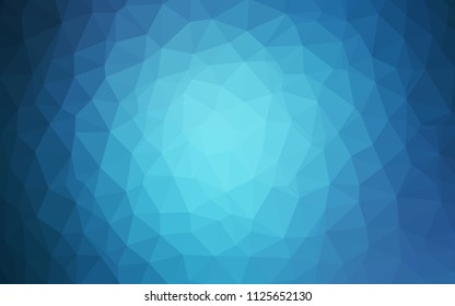 Light BLUE vector polygon abstract layout. Geometric illustration in Origami style with gradient.  Polygonal design for your web site.