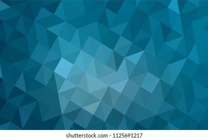 Light BLUE vector polygon abstract layout. Triangular geometric sample with gradient.  A new texture for your web site.