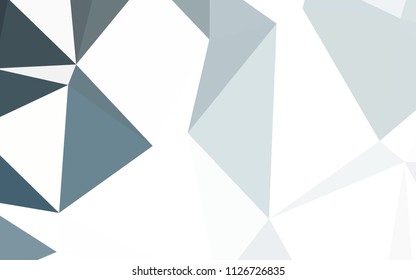 Light BLUE vector polygon abstract background. Creative geometric illustration in Origami style with gradient. Textured pattern for your backgrounds.