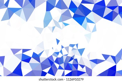 Light BLUE vector polygon abstract backdrop. Colorful abstract illustration with triangles. Textured pattern for your backgrounds.