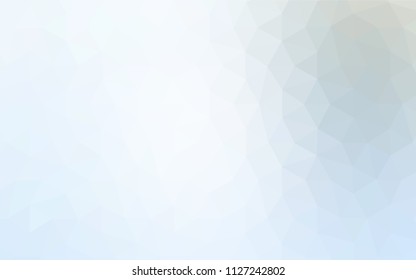 Light BLUE vector polygon abstract background. Creative illustration in halftone style with triangles. A new texture for your web site.
