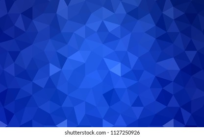 Light BLUE vector polygon abstract background. Colorful illustration in abstract style with triangles. A completely new design for your leaflet.