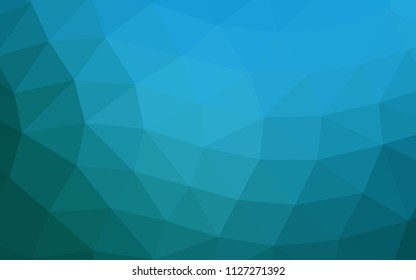 Light BLUE vector polygon abstract polygon abstract. Creative geometric illustration in Origami style with gradient. The template can be used as a background for cell phones.