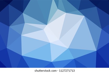 Light BLUE vector polygon abstract layout. Elegant bright polygonal illustration with gradient. A new texture for your design.