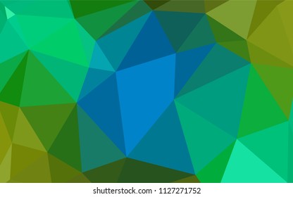 Light BLUE vector polygon abstract backdrop. Modern abstract illustration with triangles. Template for cell phone's backgrounds.