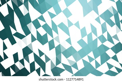 Light BLUE vector polygon abstract background. Colorful illustration in abstract style with gradient. Triangular pattern for your business design.