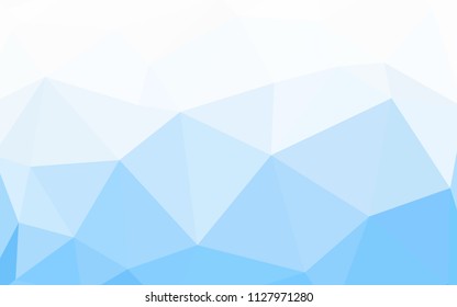 Light BLUE vector polygon abstract layout. Modern abstract illustration with triangles. A completely new design for your leaflet.