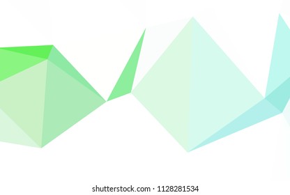 Light BLUE vector polygon abstract layout. Creative illustration in halftone style with triangles. A new texture for your web site.