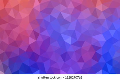Light BLUE vector polygon abstract backdrop. Shining colorful illustration with triangles. Best triangular design for your business.