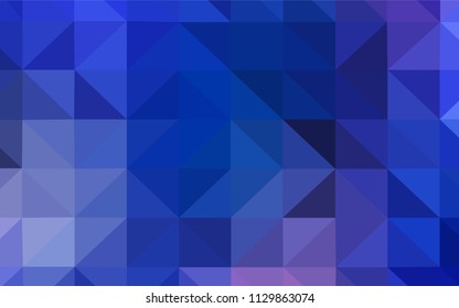 Light BLUE vector polygon abstract background. Polygonal abstract illustration with gradient. A completely new design for your leaflet.