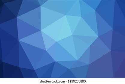 Light BLUE vector polygon abstract layout. Colorful illustration in polygonal style with gradient. A new texture for your web site.