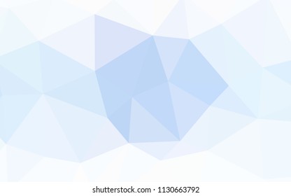 Light BLUE vector polygon abstract background. Elegant bright polygonal illustration with gradient. New template for your brand book.
