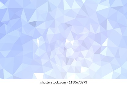 Light BLUE vector polygon abstract backdrop. Creative illustration in halftone style with triangles. Textured pattern for your backgrounds.