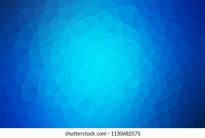 Light BLUE vector polygon abstract backdrop. Colorful illustration in abstract style with triangles. A completely new design for your leaflet.