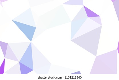 Light BLUE vector polygon abstract background. Shining polygonal illustration, which consist of triangles. A completely new design for your leaflet.
