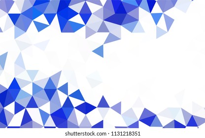 Light BLUE vector polygon abstract background. Modern abstract illustration with triangles. New template for your brand book.