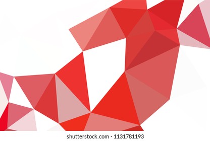 Light BLUE vector polygon abstract layout. Triangular geometric sample with gradient.  Brand new style for your business design.