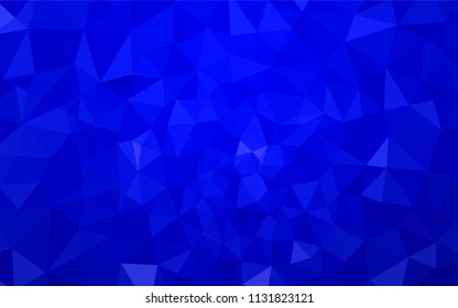 Light BLUE vector polygon abstract layout. Glitter abstract illustration with an elegant triangles. Pattern for a brand book's backdrop.