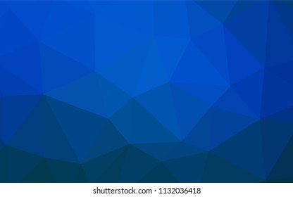 Light BLUE vector polygon abstract backdrop. Polygonal abstract illustration with gradient. A new texture for your web site.