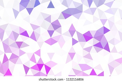 Light BLUE vector polygon abstract background. Creative illustration in halftone style with triangles. Best triangular design for your business.