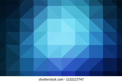 Light BLUE vector polygon abstract background. A completely new color illustration in a polygonal style. Best triangular design for your business.