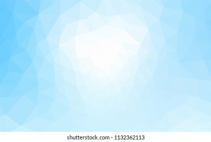 Light BLUE vector polygon abstract backdrop. Modern abstract illustration with triangles. Polygonal design for your web site.