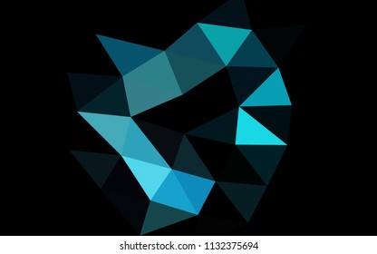 Light BLUE vector polygon abstract polygon abstract. Colorful illustration in abstract style with gradient. Brand new design for your business.