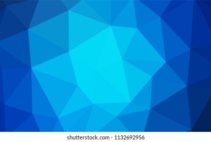 Light BLUE vector polygon abstract backdrop. Polygonal abstract illustration with gradient. Template for cell phone's backgrounds.