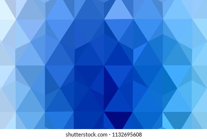 Light BLUE vector polygon abstract background. Shining colorful illustration with triangles. A new texture for your web site.