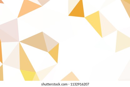 Light BLUE vector polygon abstract backdrop. Shining polygonal illustration, which consist of triangles. Best triangular design for your business.