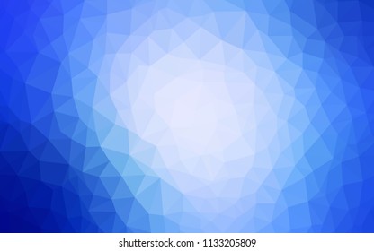 Light BLUE vector polygon abstract backdrop. Elegant bright polygonal illustration with gradient. Polygonal design for your web site.