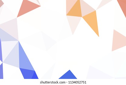 Light BLUE vector polygon abstract backdrop. Shining polygonal illustration, which consist of triangles. Brand new design for your business.