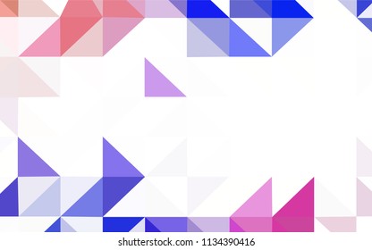 Light BLUE vector polygon abstract backdrop. Modern abstract illustration with triangles. Brand new design for your business.