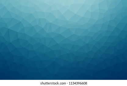 Light BLUE vector polygon abstract backdrop. Creative geometric illustration in Origami style with gradient. Triangular pattern for your design.
