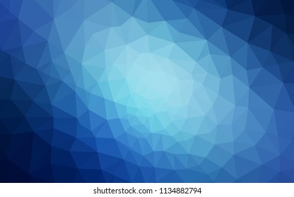 Light BLUE vector polygon abstract background. Geometric illustration in Origami style with gradient.  Brand new style for your business design.