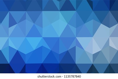 Light BLUE vector polygon abstract layout. Modern abstract illustration with triangles. A completely new design for your leaflet.