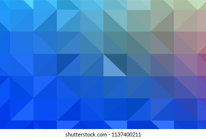 Light BLUE vector polygon abstract background. Geometric illustration in Origami style with gradient.  Polygonal design for your web site.
