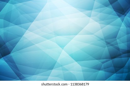Light BLUE vector polygon abstract backdrop. Creative geometric illustration in Origami style with gradient. A new texture for your web site.