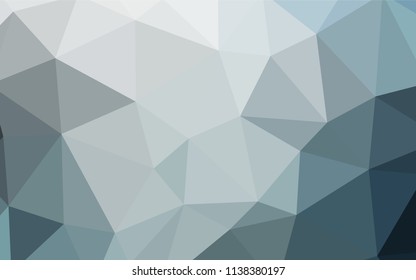 Light BLUE vector polygon abstract layout. A sample with polygonal shapes. Polygonal design for your web site.