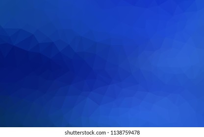Light BLUE vector polygon abstract layout. Modern abstract illustration with triangles. Completely new template for your banner.
