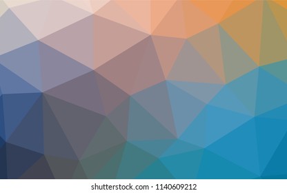 Light BLUE vector polygon abstract backdrop. Modern abstract illustration with triangles. Best triangular design for your business.