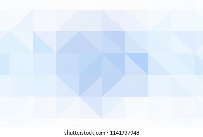 Light BLUE vector polygon abstract layout. Shining polygonal illustration, which consist of triangles. A completely new design for your leaflet.