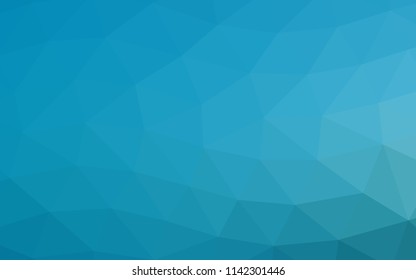 Light BLUE vector polygon abstract polygon abstract. Colorful abstract illustration with gradient. A completely new template for your business design.