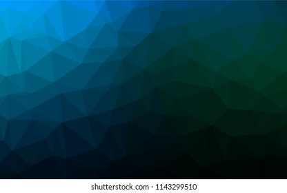 Light BLUE vector polygon abstract background. Shining colored illustration in a Brand new style. The textured pattern can be used for background.