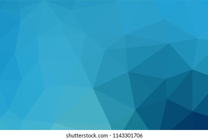 Light BLUE vector polygon abstract backdrop. Creative geometric illustration in Origami style with gradient. Brand new style for your business design.